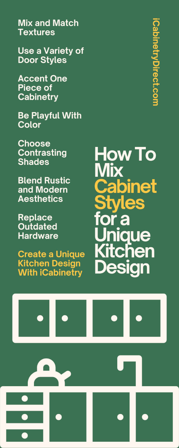 How To Mix Cabinet Styles for a Unique Kitchen Design