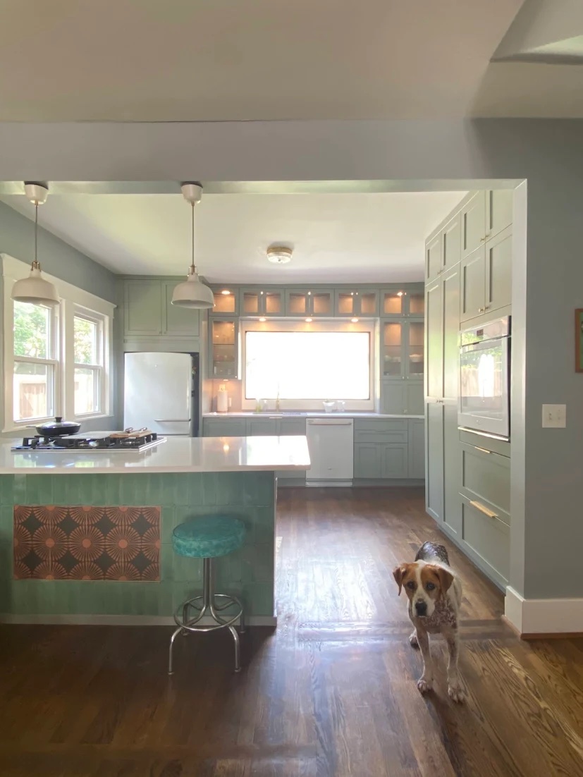 Marys Coastal Light Green Kitchen